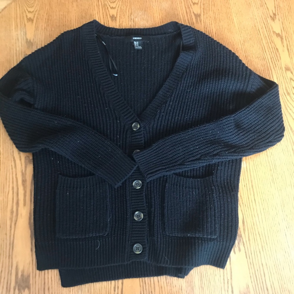 Waffle Knit Cardigan